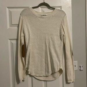 August Mist Elbow Patch Sweater